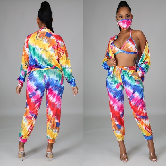 4pc Gorgeous Jogger Set (S-XL) - Picture 4 of 4